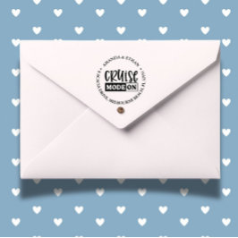 Nautische cruise op thema  zelfinktende stempel