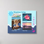 Nautische Cruise Trip Foto Canvas Afdruk (Voorkant)