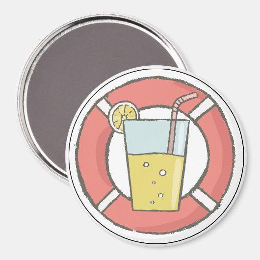 Nautische Cruiseschip Drink Deurzoeker Magneet (Voorkant / Achterkant)