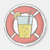 Nautische Cruiseschip Drink Deurzoeker Magneet (Voorkant)