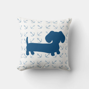 Nautische Dachshund Kussen