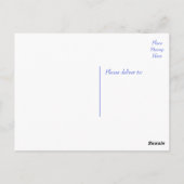 Nautische dank u Boat Anchor Floral Briefkaart (Achterkant)