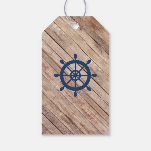 nautische dank u Label, anker Cadeaulabel (Achterkant)