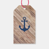 nautische dank u Label, anker Cadeaulabel (Achterkant)