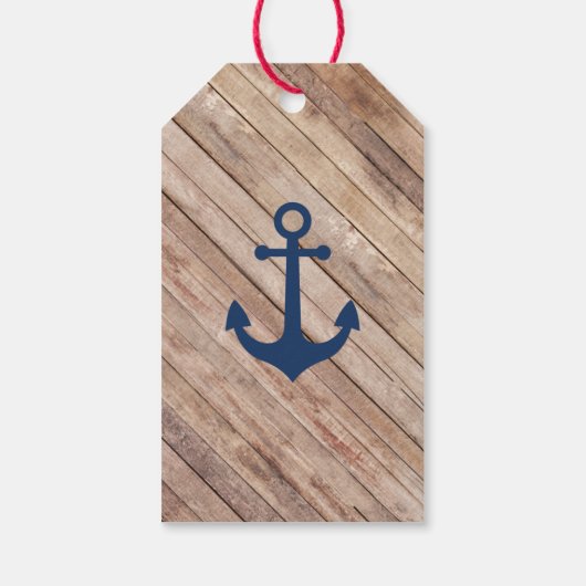 nautische dank u Label, anker Cadeaulabel (Achterkant)
