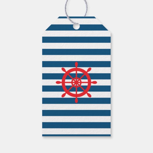 nautische dank u Label, anker Cadeaulabel (Achterkant)