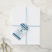 nautische dank u Label, anker Cadeaulabel (Met Touw)