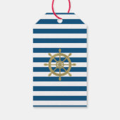 nautische dank u Label, anker, faux Folie Cadeaulabel (Achterkant)