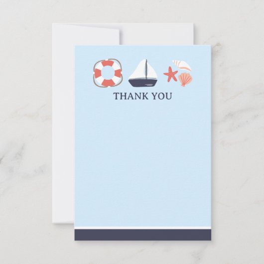 nautische dank u platte Kaart (Voorkant)