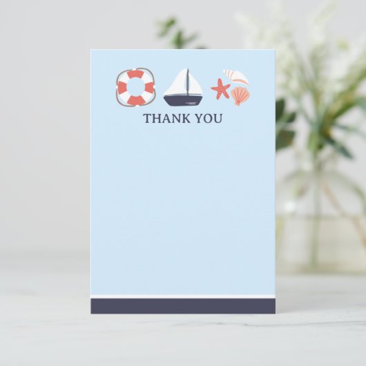nautische dank u platte Kaart (Staand voorkant)