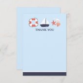 nautische dank u platte Kaart (Voorkant / Achterkant)