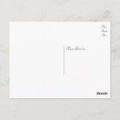 Nautische dank u roze anker marine blauwe strepen briefkaart (Achterkant)