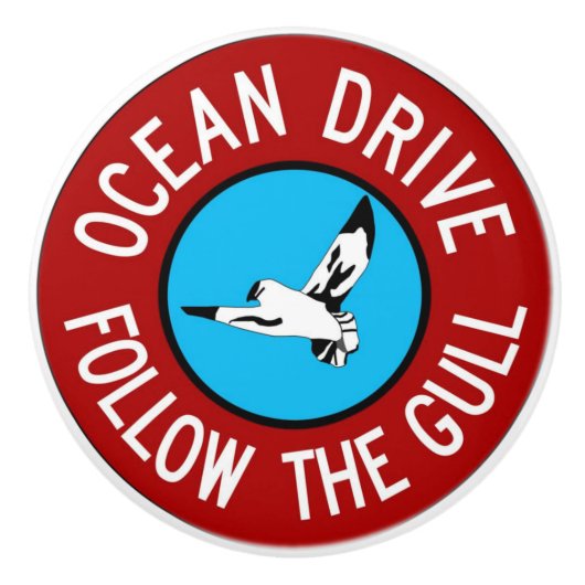 Nautische deurtrekkracht/knop keramische knop (Voorkant)