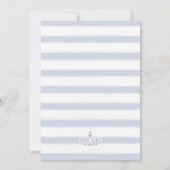 Nautische douche de bruid Infinity Knot Blauw Kaart (Achterkant)