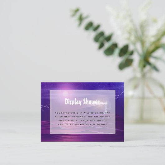 Nautische douche display informatiekaartje (Staand voorkant)