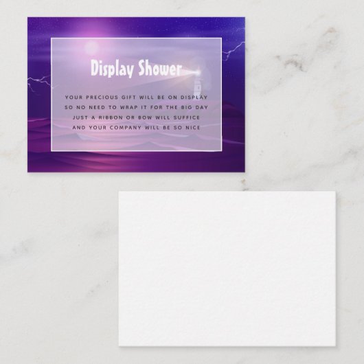 Nautische douche display informatiekaartje (Voorkant / Achterkant)