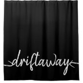 nautische DRIFT AWAY-scriptletters Douchegordijn (Voorkant)