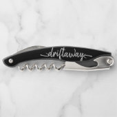 nautische DRIFT AWAY-scriptletters Kurkentrekker (Achterkant)