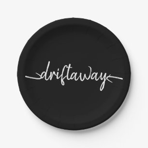 nautische DRIFT AWAY-scriptletters Papieren Bordje