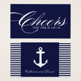 Nautische Drink Tickets - Pak van 100 Visitekaartje