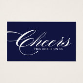 Nautische Drink Tickets - Pak van 100 Visitekaartjes (Voorkant)