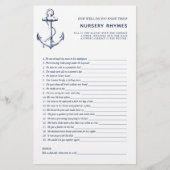 Nautische dubbelzijdige Baby showers (Voorkant)