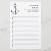 Nautische dubbelzijdige Baby showers (Achterkant)
