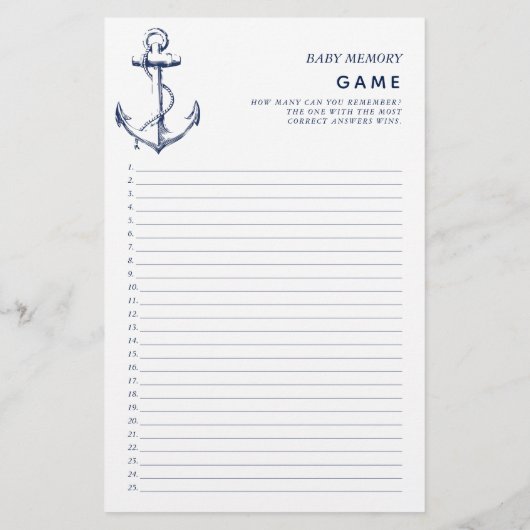 Nautische dubbelzijdige Baby showers (Achterkant)