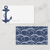 Nautische escortkaart plaatskaartje (Voorkant / Achterkant)