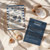 Nautische fles en ballonnen Coastal Bachelorette Kaart