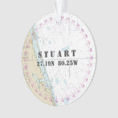 Nautische foto 2-zijdig Stuart FL herdenkingsmonum Ornament (voorkant)