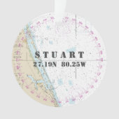 Nautische foto 2-zijdig Stuart FL herdenkingsmonum Ornament (voorkant)