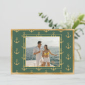 Nautische Foto Ankers Kerstkaart (Staand voorkant)