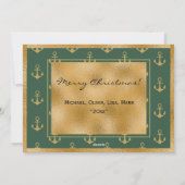 Nautische Foto Ankers Kerstkaart (Achterkant)