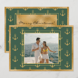 Nautische Foto Ankers Kerstkaart