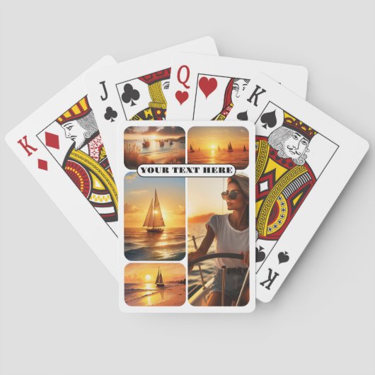 Nautische foto Collage Zeeman speelkaarten (Achterkant)