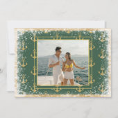 Nautische foto groene kerst Kerstkaart (Voorkant)