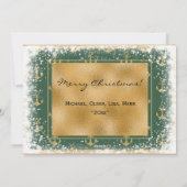 Nautische foto groene kerst Kerstkaart (Achterkant)