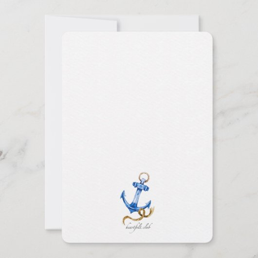 Nautische foto uitnodiging (Achterkant)