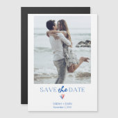 Nautische Fotokreeft Save the Date Magnet Magnetische Uitnodiging (Voorkant / Achterkant)