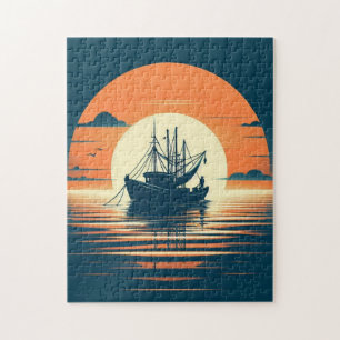 /Nautische garnaal/visserij Legpuzzel
