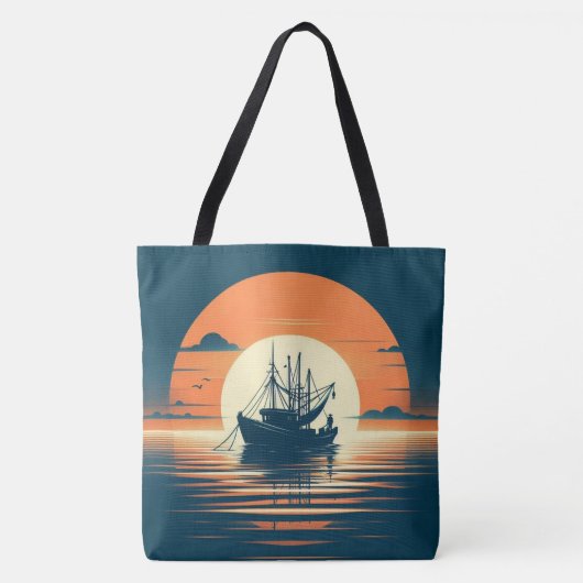 /Nautische garnaal/visserij Tote Bag (Voorkant)
