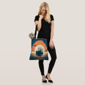 /Nautische garnaal/visserij Tote Bag (Op model)