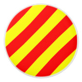 Nautische-gebarentekens Vlaggenbrief Y Yankee Keramische Knop (Voorkant)