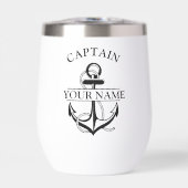 Nautische Geïsoleerde Kapitein Eerste Mate Wijn Tu (Voorkant)