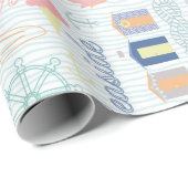Nautische geschenkverpakking-1 cadeaupapier (Rol Hoek)