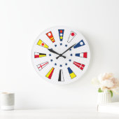 Nautische getallen wandklok (Huis)