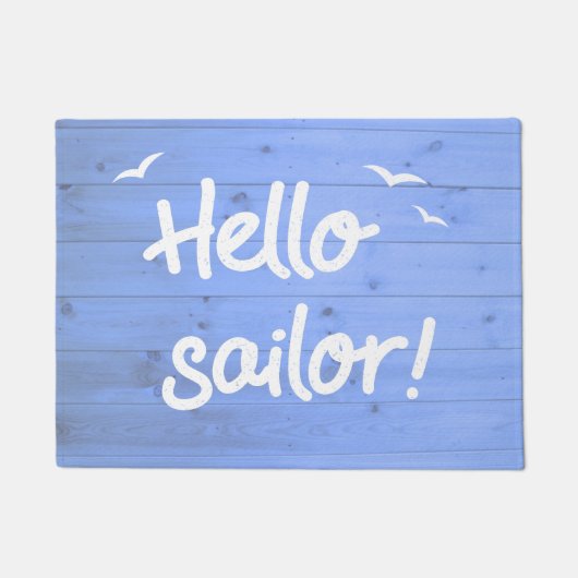 Nautische Gezegde Hallo Deurmat (Voorkant)