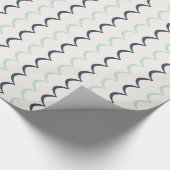 Nautische golven cadeaupapier (Hoek)