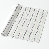 Nautische golven cadeaupapier (Uitgerold)
